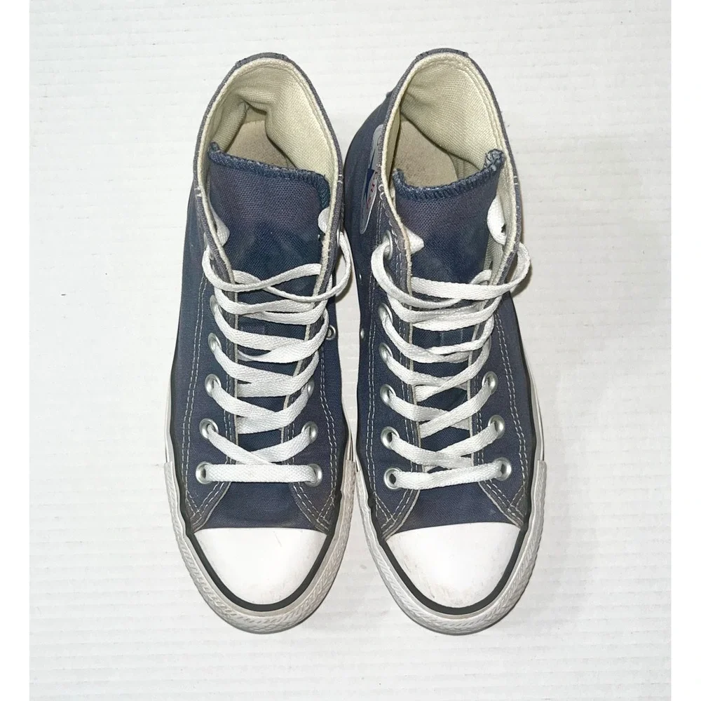 Converse Chuck Taylor Sneakers Womens 7 Navy Blue Mens 5 High Top M9622 Classic - Picture 4 of 8